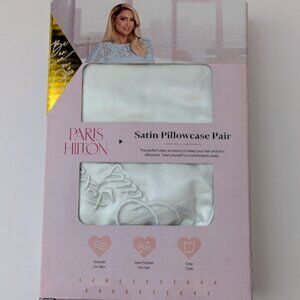 Paris Hilton Satin Pillowcase Set NEW
